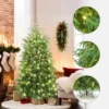 LuxenHome 6Ft Pre-Lit Green Full Artificial Cedar Christmas Tree With Metal Stand 1 LuxenHome 6Ft Pre-Lit Green Full Artificial Cedar Christmas Tree With Metal Stand -Garden GUEST da4130d7 e6a6 4555 af1b f1de93e4af04