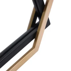 LuxenHome Gold And Black Metal Floating Frame Wall Accent Mirror Vanity Mirror 21 LuxenHome Gold And Black Metal Floating Frame Wall Accent Mirror Vanity Mirror -Garden GUEST db0ff4cc e85e 40e1 a3cb a404450ee8cf