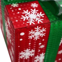 LuxenHome Set Of 3 Colored Presents Lighted Holiday Decoration Multi-Color -Garden GUEST e131df19 8055 46fc a588 52f02366551d