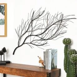 LuxenHome Black Metal Branch Wall Art Home Decor -Garden GUEST e484e92c 67a7 4ae5 820e 4053a376b7d9