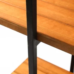 LuxenHome 4-Shelf 66.5" H X 51.2" W Pine Wood Metal Frame Etagere Bookcase. 17 LuxenHome 4-Shelf 66.5" H X 51.2" W Pine Wood Metal Frame Etagere Bookcase. -Garden GUEST e7c0c681 3270 4536 9edb cf4b80f1ad5c