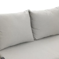 LuxenHome Outdoor Aluminum With PE Rope Loveseat Sofa With Cushions And Coffee Table Set -Garden GUEST eaac3c4a b890 459b 9d36 623aeec2be1b