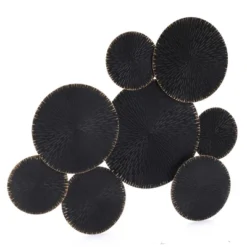 LuxenHome Abstract Black With Gold 43" Wide Metal Wall Art Decor Wall Art Home Decor Ornament Decoration 11 LuxenHome Abstract Black With Gold 43" Wide Metal Wall Art Decor Wall Art Home Decor Ornament Decoration -Garden GUEST ec22936e 90db 490c 8a5d 40738cfb7143