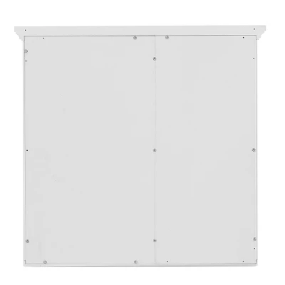 LuxenHome White MDF Wood Bathroom Wall Storage Cabinet 7 LuxenHome White MDF Wood Bathroom Wall Storage Cabinet - Image 5