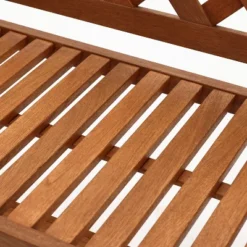 LuxenHome Laguna Solid Wood Outdoor Loveseat Park Bench -Garden GUEST ec3e607d e280 49fd 8a36 d9b4e021adab