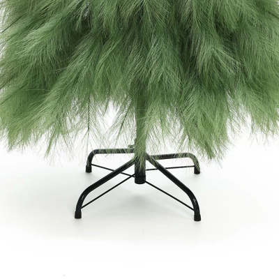 LuxenHome 5Ft Holiday Artificial Pampas Grass Tree In Green 10 LuxenHome 5Ft Holiday Artificial Pampas Grass Tree In Green - Image 8