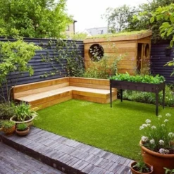 LuxenHome 50" W Brown Metal Rectangular Raised Garden Planter 19 LuxenHome 50" W Brown Metal Rectangular Raised Garden Planter -Garden GUEST ef3822b5 8eeb 430c b1eb 6abb03a38cd2