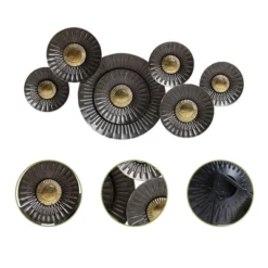 LuxenHome 41.3" W Brown And Gold Metal Abstract Flower Wall Decor -Garden GUEST ef668307 d197 4e1f 9be9 dba31a6775cf