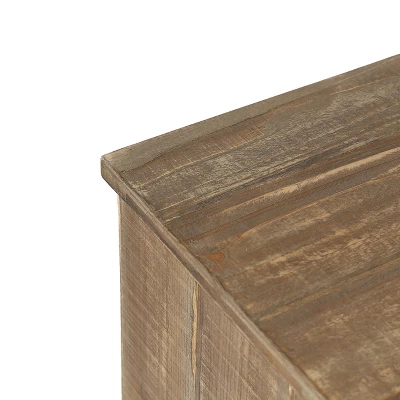 LuxenHome Rustic Wood Sliding Barn Door Storage Cabinet. 7 LuxenHome Rustic Wood Sliding Barn Door Storage Cabinet. - Image 5