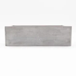 LuxenHome Gray Wood 2-Drawer 1-Shelf Console And Entryway Table 18 LuxenHome Gray Wood 2-Drawer 1-Shelf Console And Entryway Table -Garden GUEST f2617efe cd4a 4d26 9676 c98ed874e265