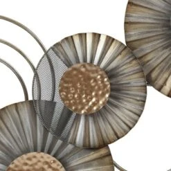 LuxenHome 47" W Distressed Metal Modern Flower Wall Decor 14 LuxenHome 47" W Distressed Metal Modern Flower Wall Decor -Garden GUEST f3c7a62a 86c8 45d5 b4a3 eeacf310b5cc