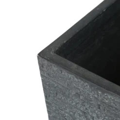LuxenHome Gray MgO Tall Tapered Square Planter 13 LuxenHome Gray MgO Tall Tapered Square Planter -Garden GUEST f7947ea3 2569 4387 9c33 c3327faf8ff1