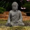LuxenHome 19.75" Gray MgO Meditating Buddha Garden Statue -Garden GUEST f9963682 e01c 4393 abb2 f6c572f27760