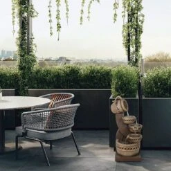 LuxenHome Brown Resin Cascading Pitchers Outdoor Fountain 11 LuxenHome Brown Resin Cascading Pitchers Outdoor Fountain -Garden GUEST fbe59a8a 972e 45d6 87e9 4c2164b5a1f2