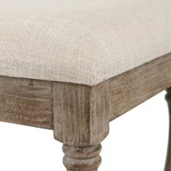 LuxenHome Upholstered Beige Linen Entryway And Bedroom Bench. 14 LuxenHome Upholstered Beige Linen Entryway And Bedroom Bench. -Garden GUEST fe6e8aed 4ba9 40e7 81e1 cd4cefffcab4